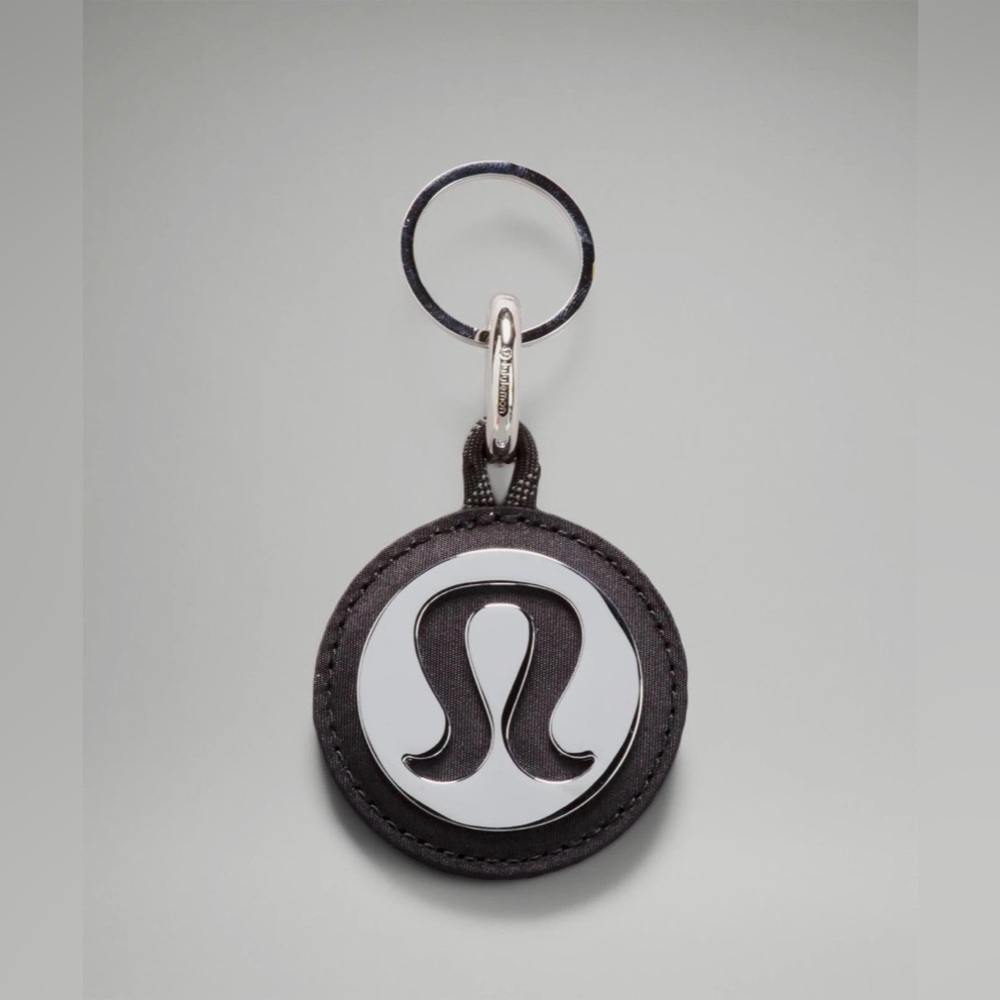 Lululemon Logo Keychain Silver/Black NWT!